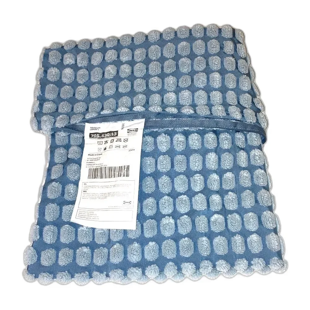 IKEA SVARTPOPPEL Pale Blue Tactile Dots Pattern Pillow Cover 20 x 20 inches